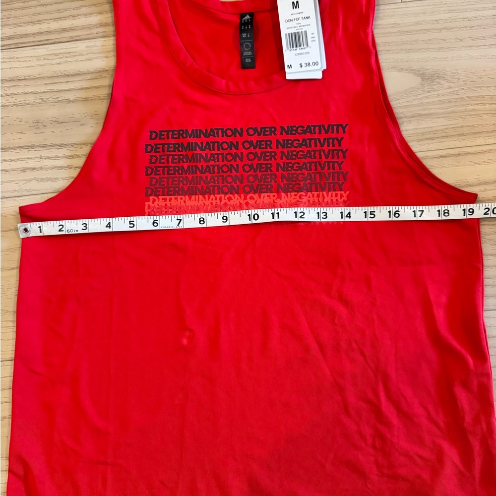 Adidas Red Men's Tank Top - Picture 2 of 6
